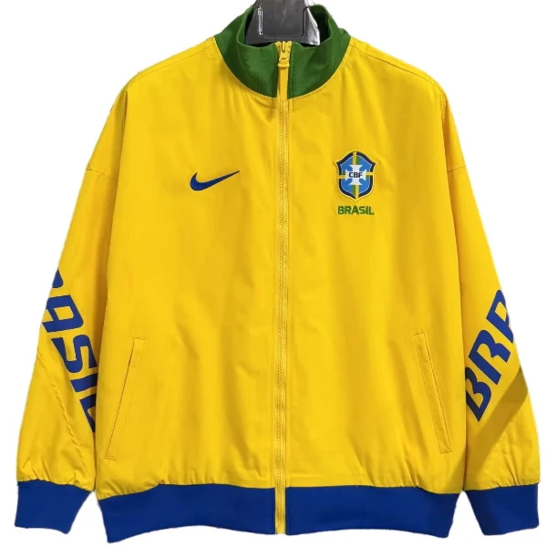 Rompevientos Brasil 2026 Amarillo Azul Brasil Rompevientos 2026 Amarillo - Brasil Barata | tiendasdefutboles