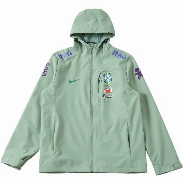 Rompevientos Brasil 2026 Verde Claro Brasil Rompevientos 2026 Verde - Brasil Barata | tiendasdefutboles