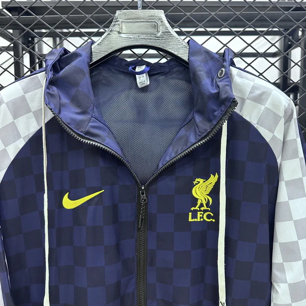 Rompevientos Liverpool 2025 2026 Azul Blanco Liverpool Rompevientos 2025 2026 Azul - Maglia Liverpool | tiendasdefutboles