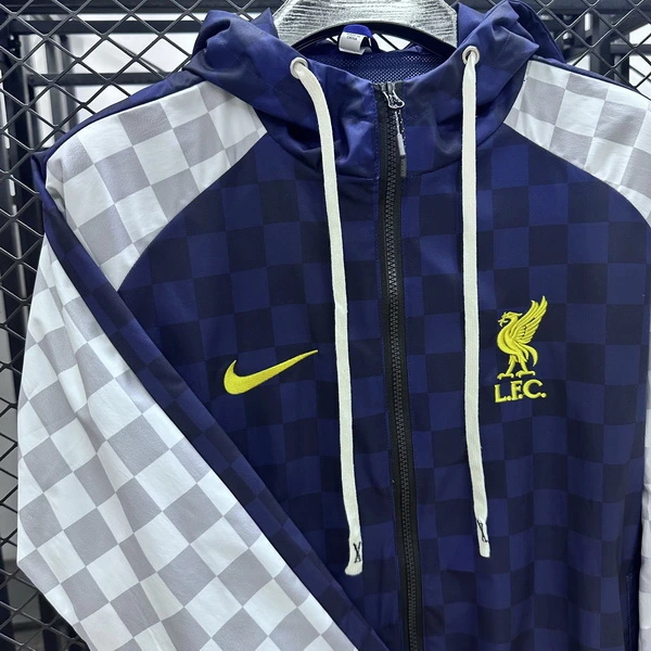 Rompevientos Liverpool 2025 2026 Azul Blanco Liverpool Rompevientos 2025 2026 Azul - Maglia Liverpool | tiendasdefutboles