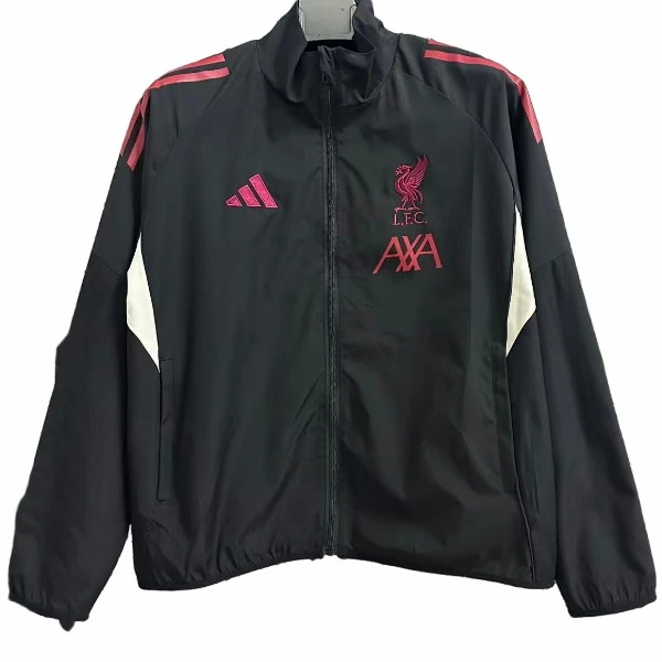 Rompevientos Liverpool 2025 2026 Negro Rojo Liverpool Rompevientos 2025 2026 Negro - Maglia Liverpool | tiendasdefutboles