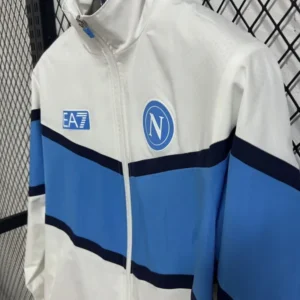 SSC Napoli Rompevientos 2025 2026 Blanco - Ssc Napoli Equipacion | tiendasdefutboles