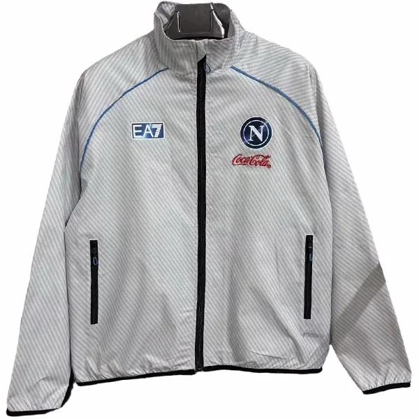 Rompevientos Napoli 2025 2026 Gris SSC Napoli Rompevientos 2025 2026 Gris - Ssc Napoli Equipacion | tiendasdefutboles