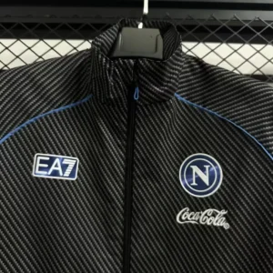 SSC Napoli Rompevientos 2025 2026 Negro - Ssc Napoli Equipacion | tiendasdefutboles