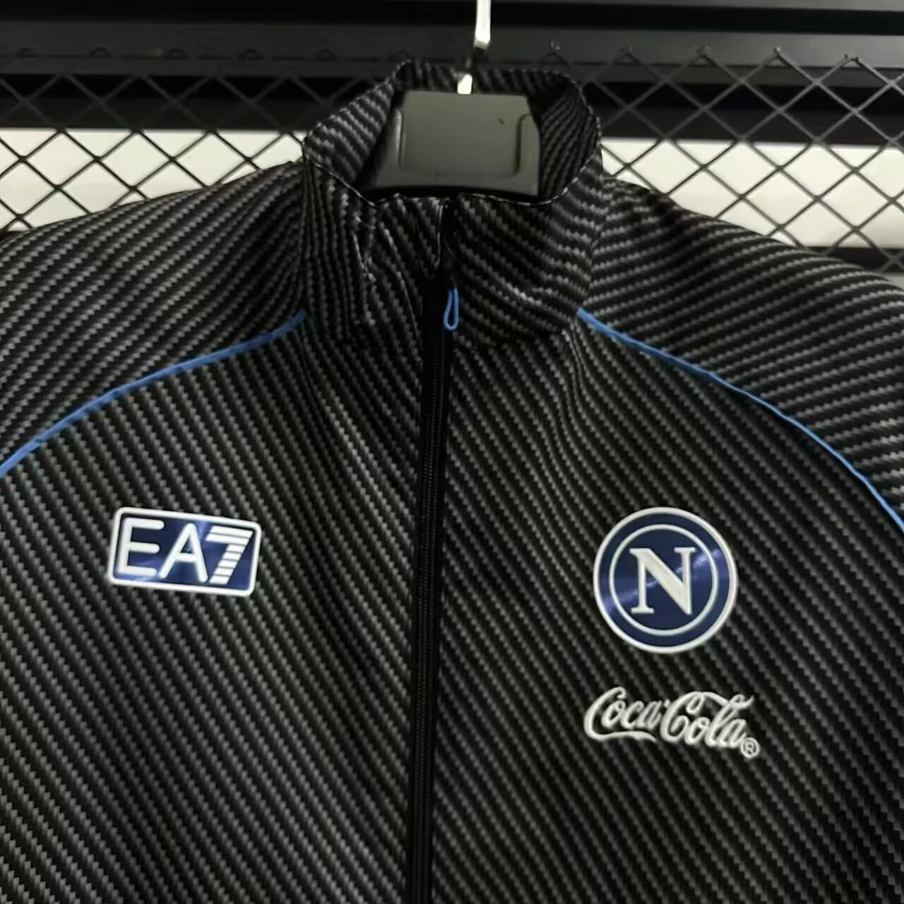 Rompevientos Napoli 2025 2026 Negro SSC Napoli Rompevientos 2025 2026 Negro - Ssc Napoli Equipacion | tiendasdefutboles