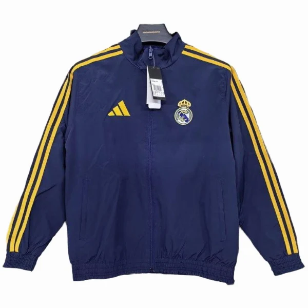 Rompevientos Real Madrid 2025 2026 Azul Amarillo Real Madrid Rompevientos 2025 2026 Azul - Maglia Real Madrid | tiendasdefutboles