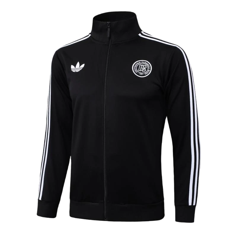 Ropa Deportiva Con Cremallera Larga Alemania 2025 Negro Blanco Alemania Chándal 2025 Negro - Tuta Alemania | tiendasdefutboles