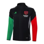 Ropa Deportiva Con Cremallera Larga Arsenal 2025 2026 Negro Verde Rojo