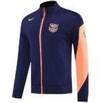 Ropa Deportiva Con Cremallera Larga Barcelona 2025 2026 Azul Naranja