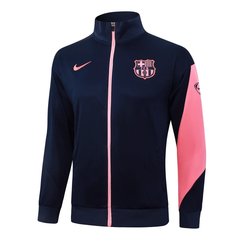 Ropa Deportiva Con Cremallera Larga Barcelona 2025 2026 Azul Marino Rosa FC Barcelona Chándal 2025 2026 Azul - Tuta FC Barcelona | tiendasdefutboles