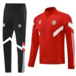 Ropa Deportiva Con Cremallera Larga Bayern Múnich 2024 2025 Negro Rojo Blanco