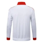 Ropa Deportiva Con Cremallera Larga Bayern Múnich 2025 2026 Blanco Rojo