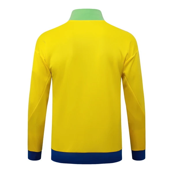 Ropa Deportiva Con Cremallera Larga Brasil 2026 Amarillo Verde Brasil Chándal 2026 Amarillo - Brasil Barata | tiendasdefutboles