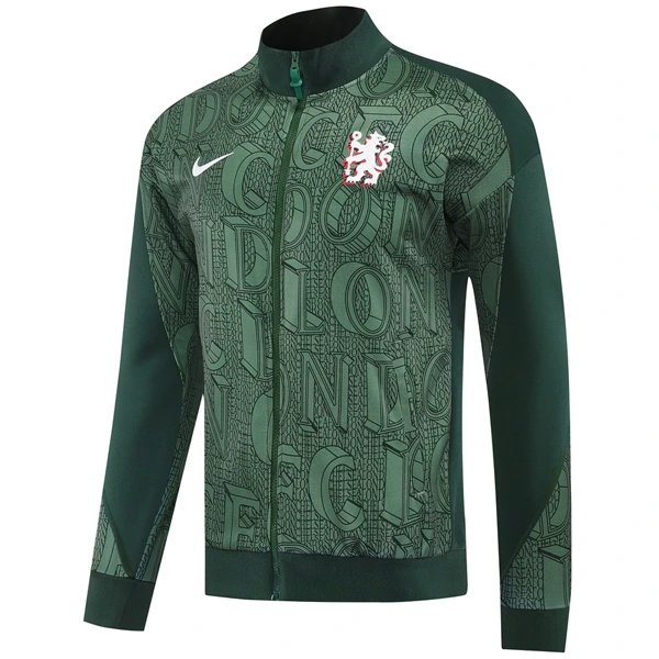 Ropa Deportiva Con Cremallera Larga Chelsea 2025 2026 Verde Chelsea Chándal 2025 2026 Verde - Maglia Chelsea | tiendasdefutboles