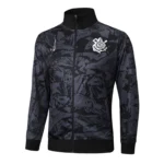 Ropa Deportiva Con Cremallera Larga Corinthians Paulista 2025 2026 Gris Negro