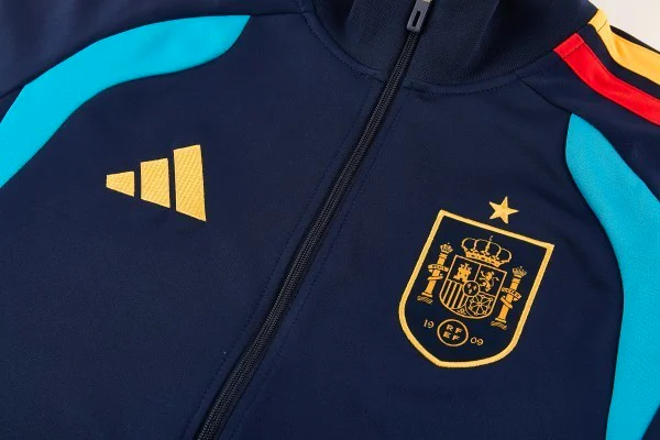 Ropa Deportiva Con Cremallera Larga España 2026 Azul Marino España Chándal 2026 Azul - Chándal España | tiendasdefutboles