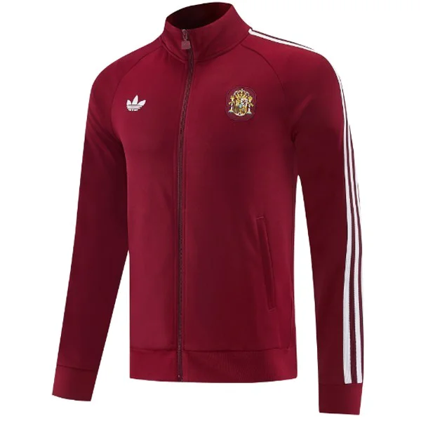 Ropa Deportiva Con Cremallera Larga España 2026 Borgona España Chándal 2026 - Chándal España | tiendasdefutboles