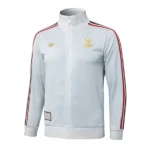 Ropa Deportiva Con Cremallera Larga Flamengo 2025 2026 Gris