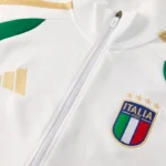 Ropa Deportiva Con Cremallera Larga Italia 2026 Blanco I Verde