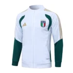 Ropa Deportiva Con Cremallera Larga Italia 2026 Blanco Verde