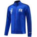 Ropa Deportiva Con Cremallera Larga Manchester United 2024 2025 Azul