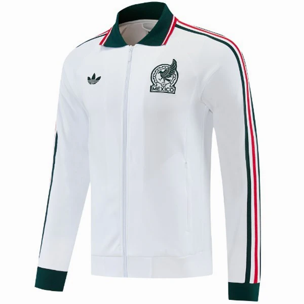 Ropa Deportiva Con Cremallera Larga México 2026 Blanco México Chándal 2026 Blanco - Chándal México | tiendasdefutboles
