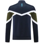 Ropa Deportiva Con Cremallera Larga Napoli 2024 2025 Azul Marino Verde