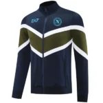 Ropa Deportiva Con Cremallera Larga Napoli 2024 2025 Azul Marino Verde
