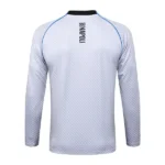 Ropa Deportiva Con Cremallera Larga Napoli 2025 2026 Blanco Azul