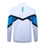 Ropa Deportiva Con Cremallera Larga Napoli 2025 2026 Blanco I Azul