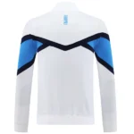Ropa Deportiva Con Cremallera Larga Napoli 2025 2026 Blanco III Azul