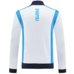 Ropa Deportiva Con Cremallera Larga Napoli 2025 2026 Blanco II Azul