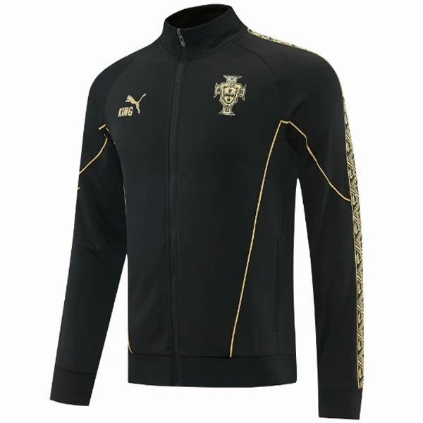 Ropa Deportiva Con Cremallera Larga Portugal 2026 Negro Amarillo Portugal Chándal 2026 Negro - Chándal Portugal | tiendasdefutboles