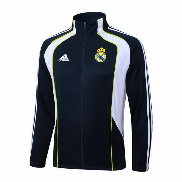 Ropa Deportiva Con Cremallera Larga Real Madrid 2025 2026 Azul Marino Blanco Real Madrid Chándal 2025 2026 Azul - Maglia Real Madrid | tiendasdefutboles