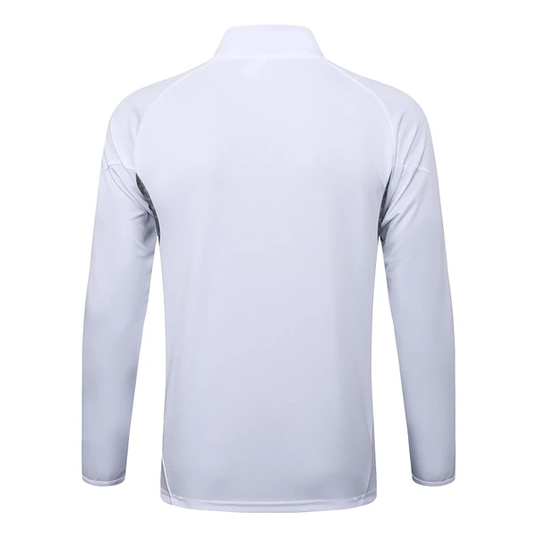 Ropa Deportiva Con Cremallera Larga Real Madrid 2025 2026 Blanco Real Madrid Chándal 2025 2026 Blanco - Maglia Real Madrid | tiendasdefutboles