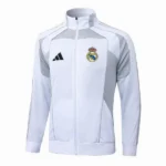 Ropa Deportiva Con Cremallera Larga Real Madrid 2025 2026 Blanco I Gris
