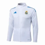 Ropa Deportiva Con Cremallera Larga Real Madrid 2025 2026 Blanco Azul