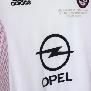 AC Milan Camiseta 2002 2003 Segunda Blanca - Camiseta Ac Milan | tiendasdefutboles