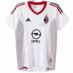 AC Milan Camiseta 2002 2003 Segunda Blanca - Camiseta Ac Milan | tiendasdefutboles