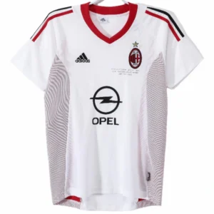 AC Milan Camiseta 2002 2003 Segunda Blanca - Camiseta Ac Milan | tiendasdefutboles
