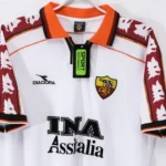 Segunda Camiseta As Roma Retro 1998 1999 Blanco