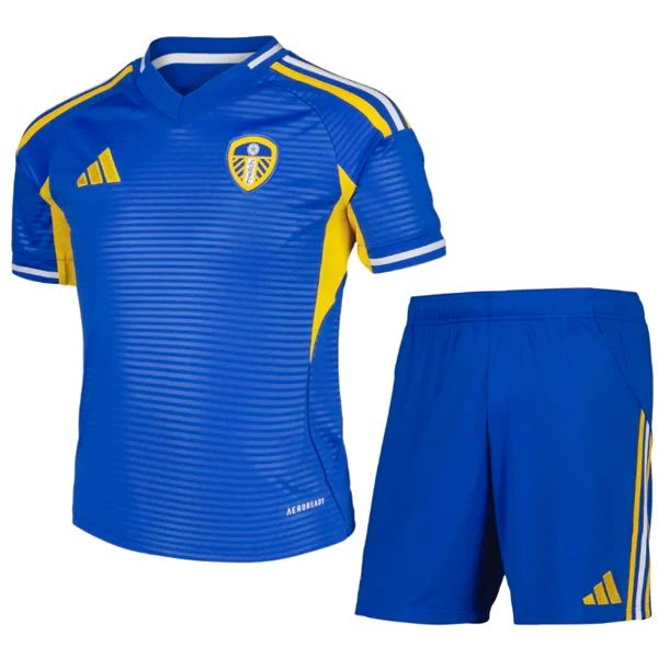 Segunda Camiseta Conjunto De Niños Leeds United 2025 2026 Azul Leeds United Niños Conjunto 2025 2026 Segunda Azul - Tuta Leeds United Niños | tiendasdefutboles