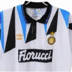 Segunda Camiseta Inter Milán Retro 1992 1993 Blanco