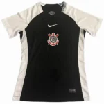 Corinthians Paulista Mujer Camiseta 2025 2026 Segunda Negra - Camisetas De Futbol Personalizadas | tiendasdefutboles