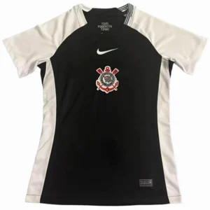 Corinthians Paulista Mujer Camiseta 2025 2026 Segunda Negra - Camisetas De Futbol Personalizadas | tiendasdefutboles