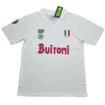 Segunda Camiseta Napoli Retro 1987 1988 Blanco
