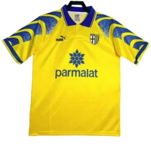 Parma Camiseta Segunda Amarilla - Camiseta Real Madrid Parmalat | tiendasdefutboles