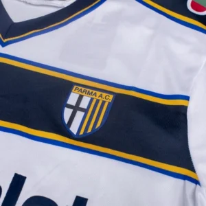 Parma Camiseta 2002 2003 Segunda Blanca - Camiseta Real Madrid Parmalat | tiendasdefutboles