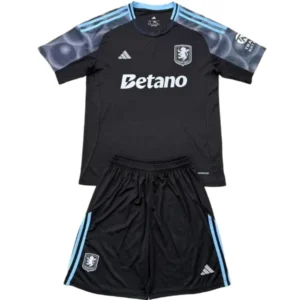 Aston Villa Conjunto 2025 2026 Segunda Negro - Maglia Aston Villa | tiendasdefutboles