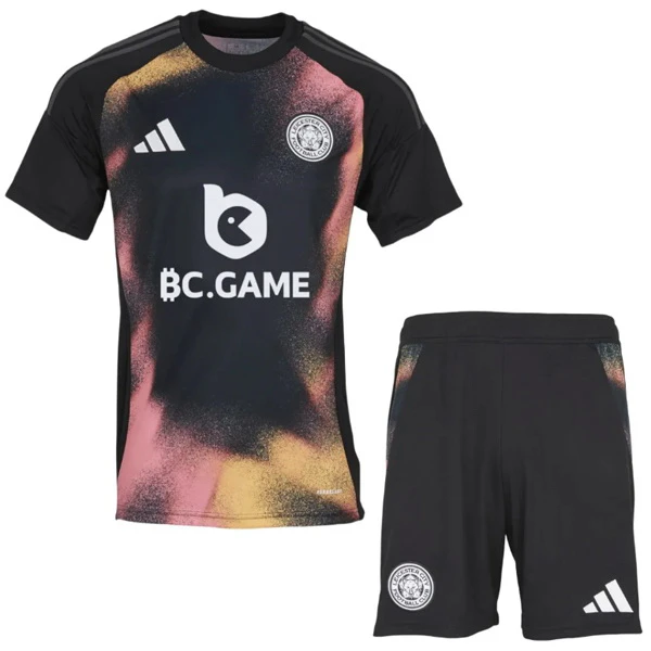 Segunda Conjunto De Hombre Leicester City 2024 2025 Negro Leicester City Conjunto 2024 2025 Segunda Negro - Maglia Leicester City | tiendasdefutboles